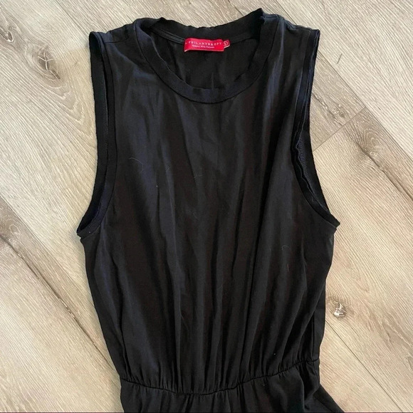 N: Philanthropy (apparel with purpose) black wrap dress size small - Picture 2 of 10